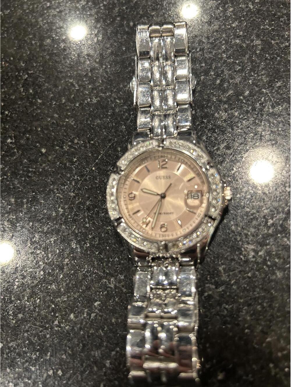 Guess Women's Rhinestone Analog Watch - Quarts